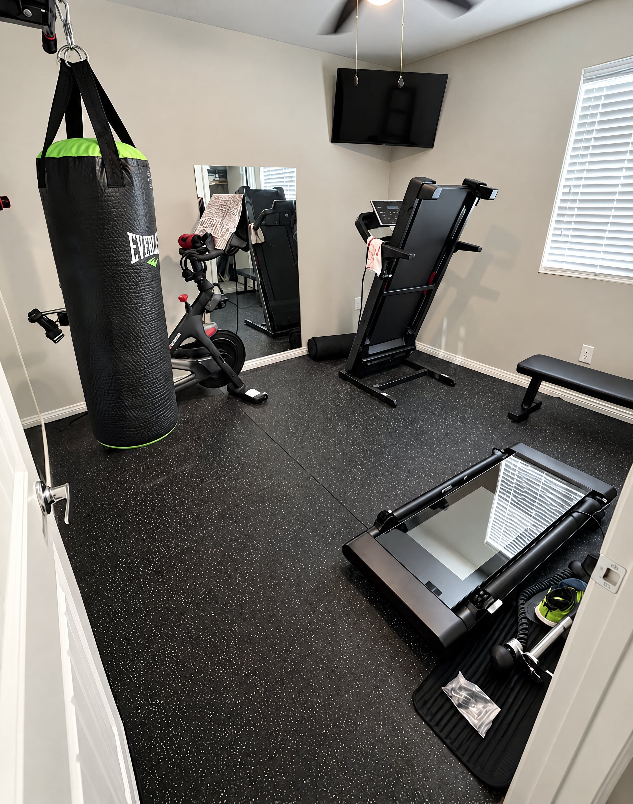 TV mounting, home gym — a real Major Premium job